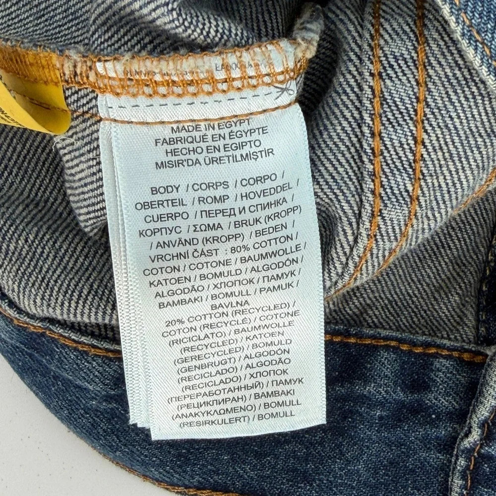 Polo Ralph Lauren Kids Denim Jacket Blue Medium Wash Distressed Trucker Size 5